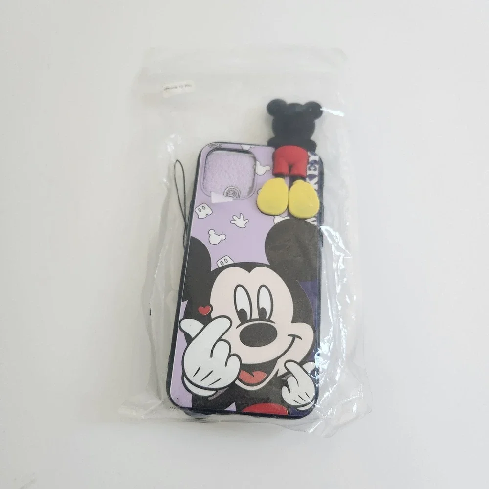 Mickey Mouse iPhone 12 Pro Phone Case with‎ Character Charm and Lanyard NEW